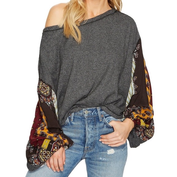 We The Free Tops - We The Free Blossom Thermal Quilted Balloon Sleeve